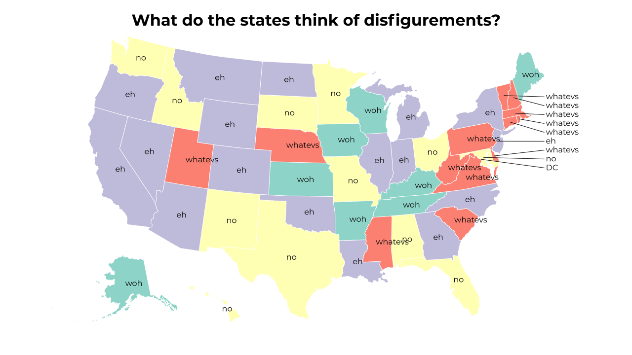 disfigurement map