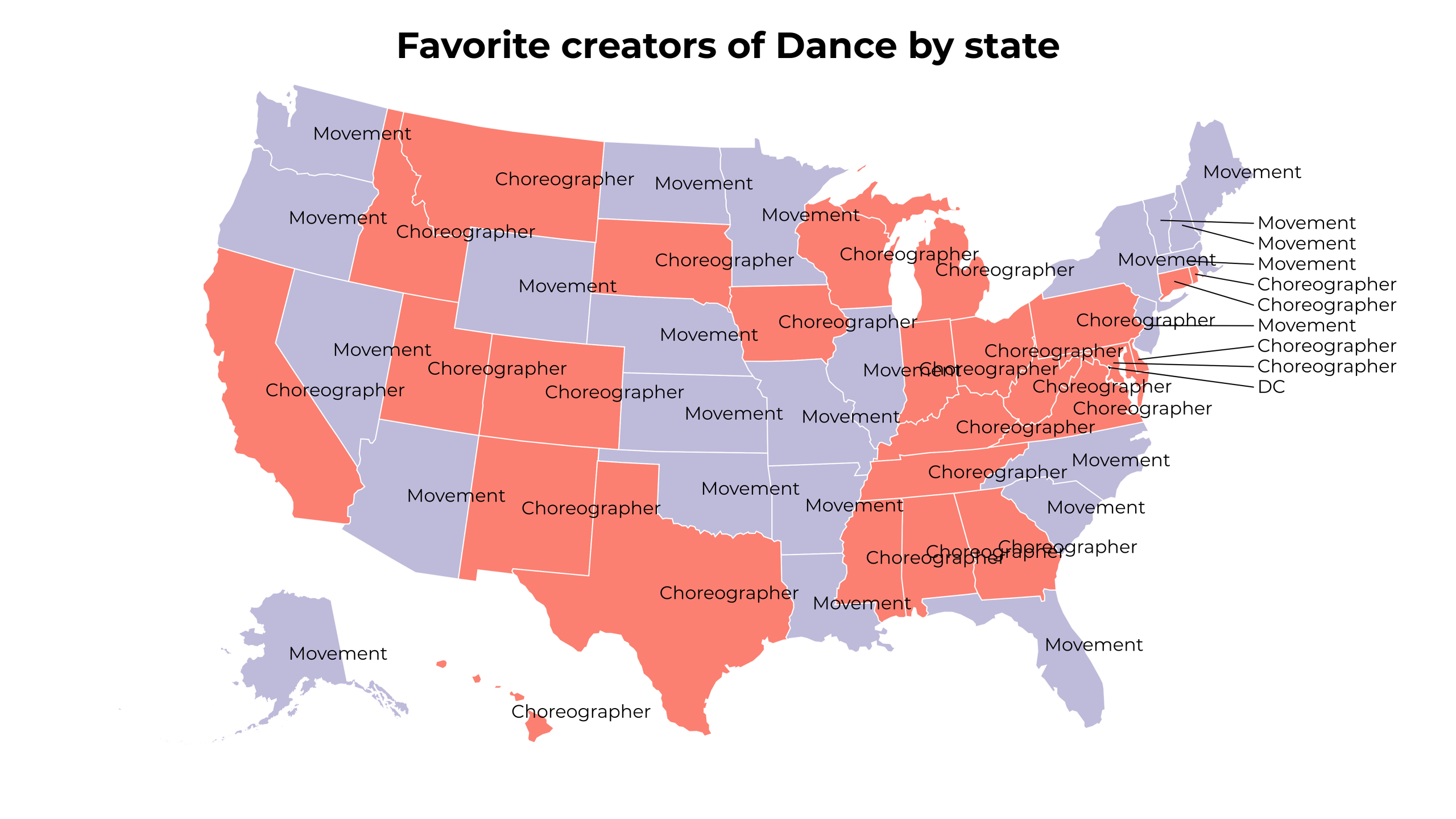 creators of Dance map