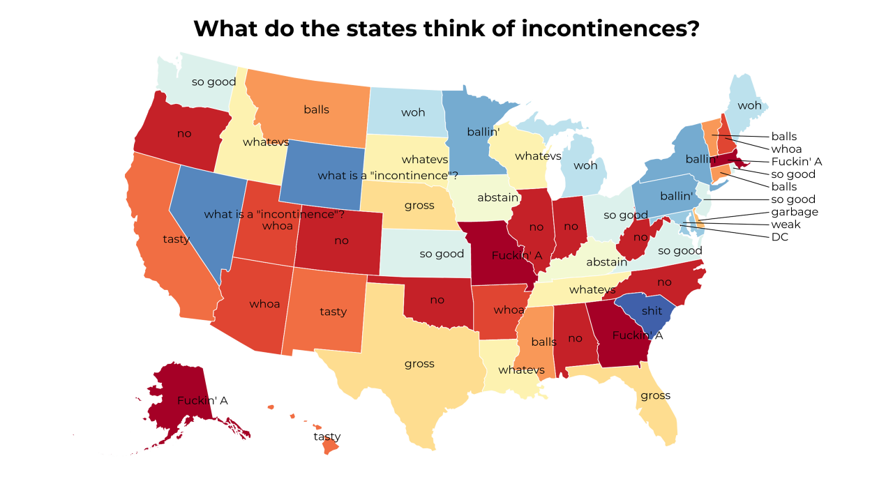 incontinence map