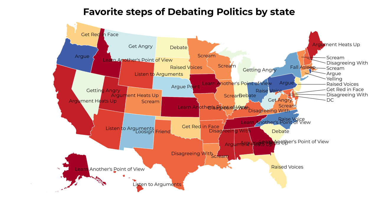 steps of Debating Politics map