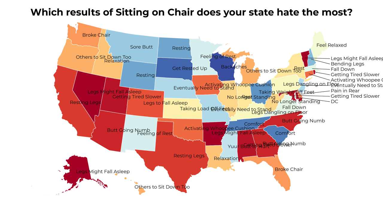 results of Sitting on Chair map