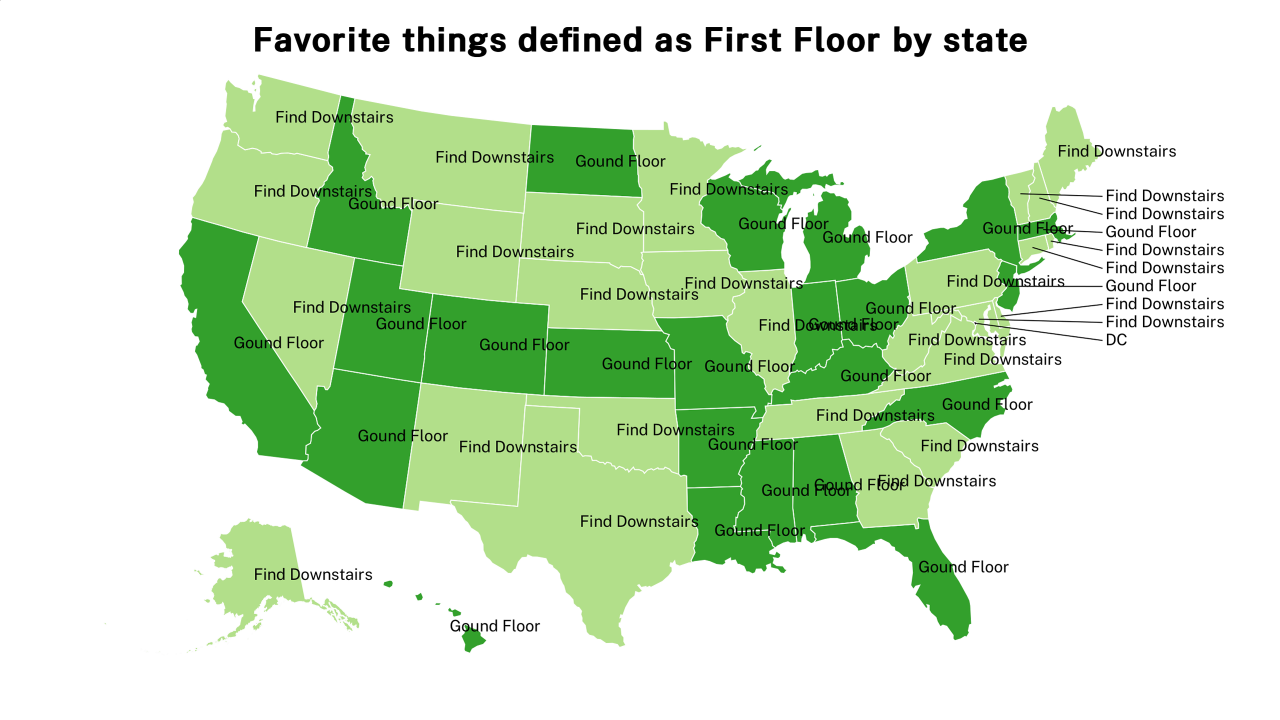things defined as First Floor map
