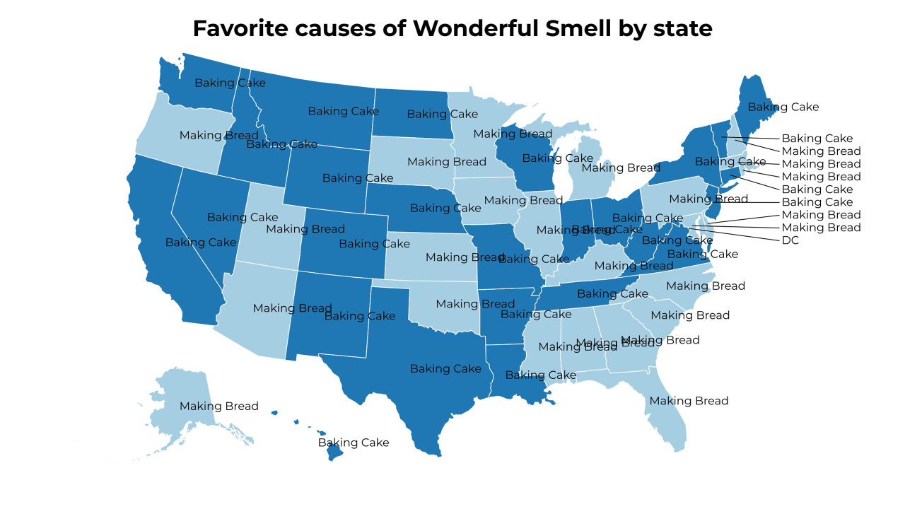 causes of Wonderful Smell map