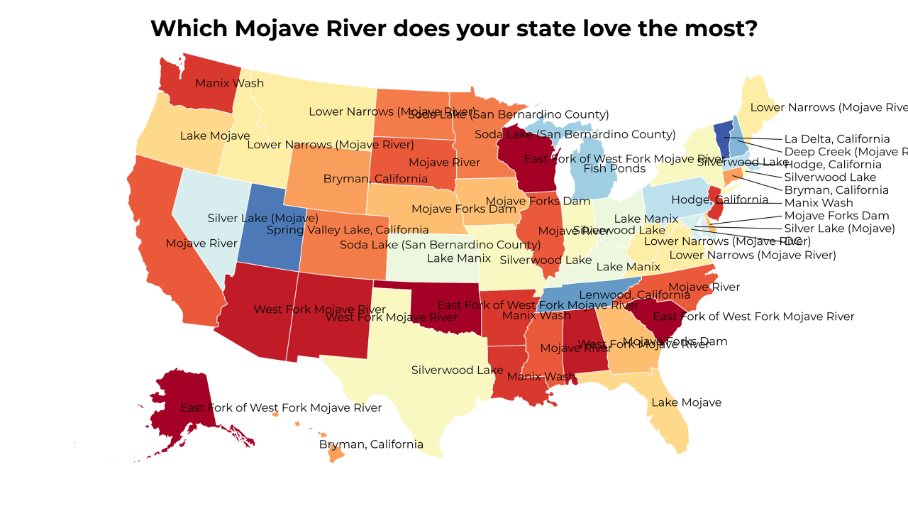 Mojave River map
