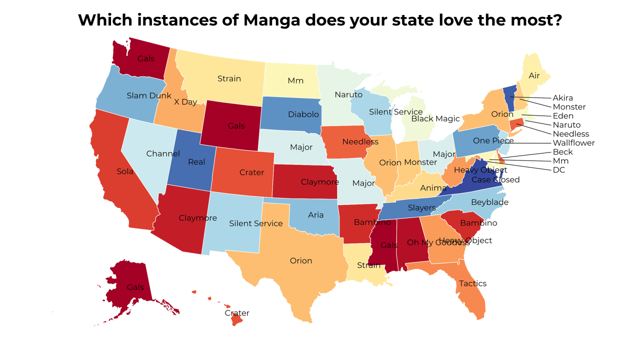 instances of Manga map