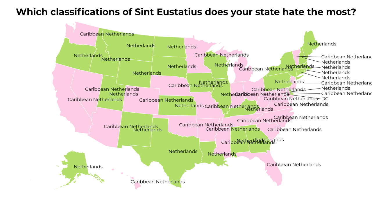 classifications of Sint Eustatius map