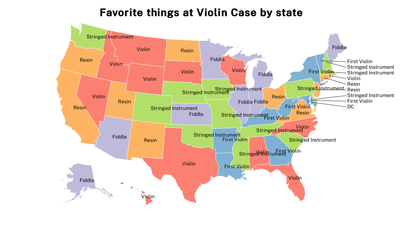things at Violin Case map