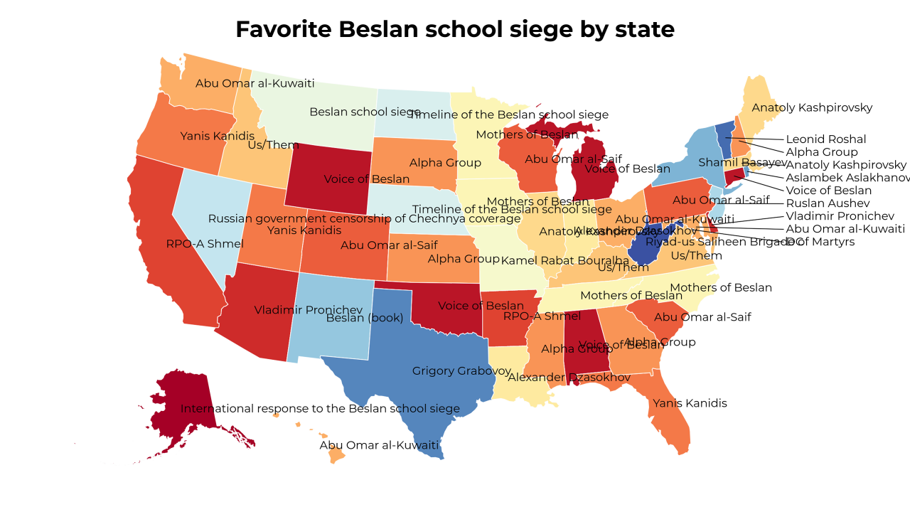 Beslan school siege map