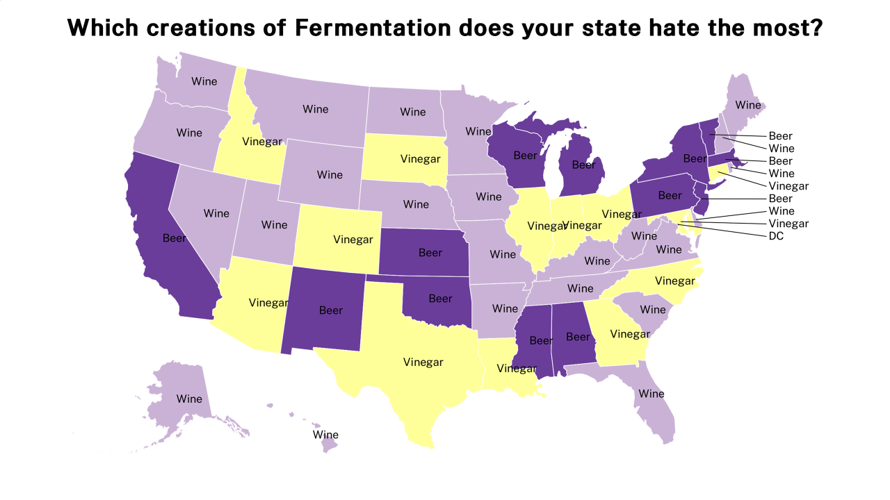 creations of Fermentation map
