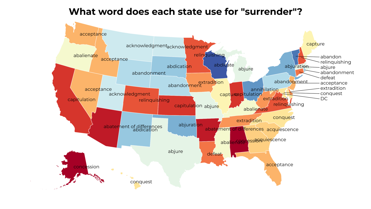 surrender map