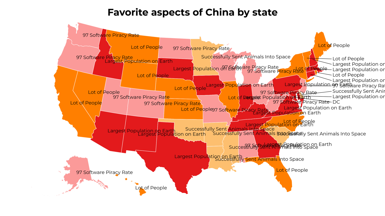 aspects of China map