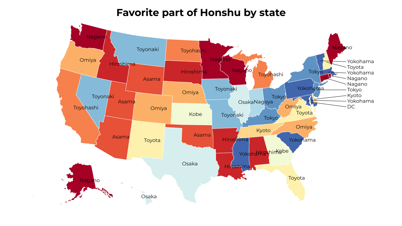 part of Honshu map