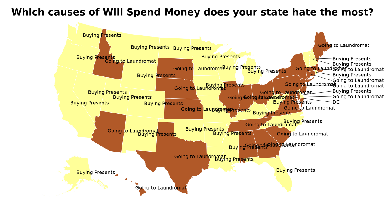 causes of Will Spend Money map