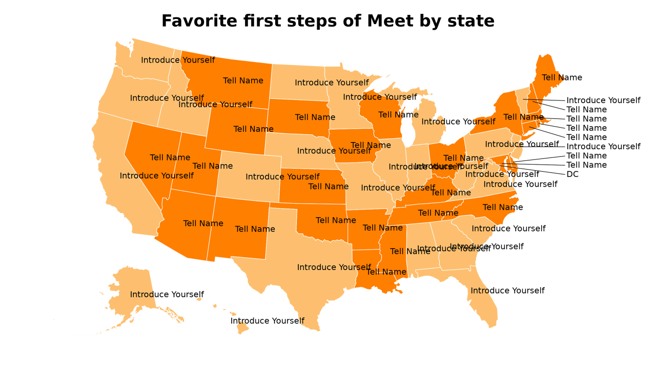 first steps of Meet map