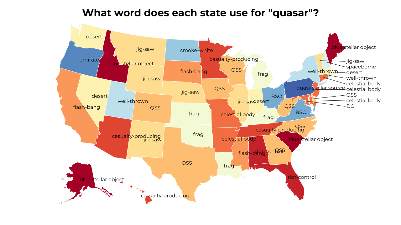 quasar map