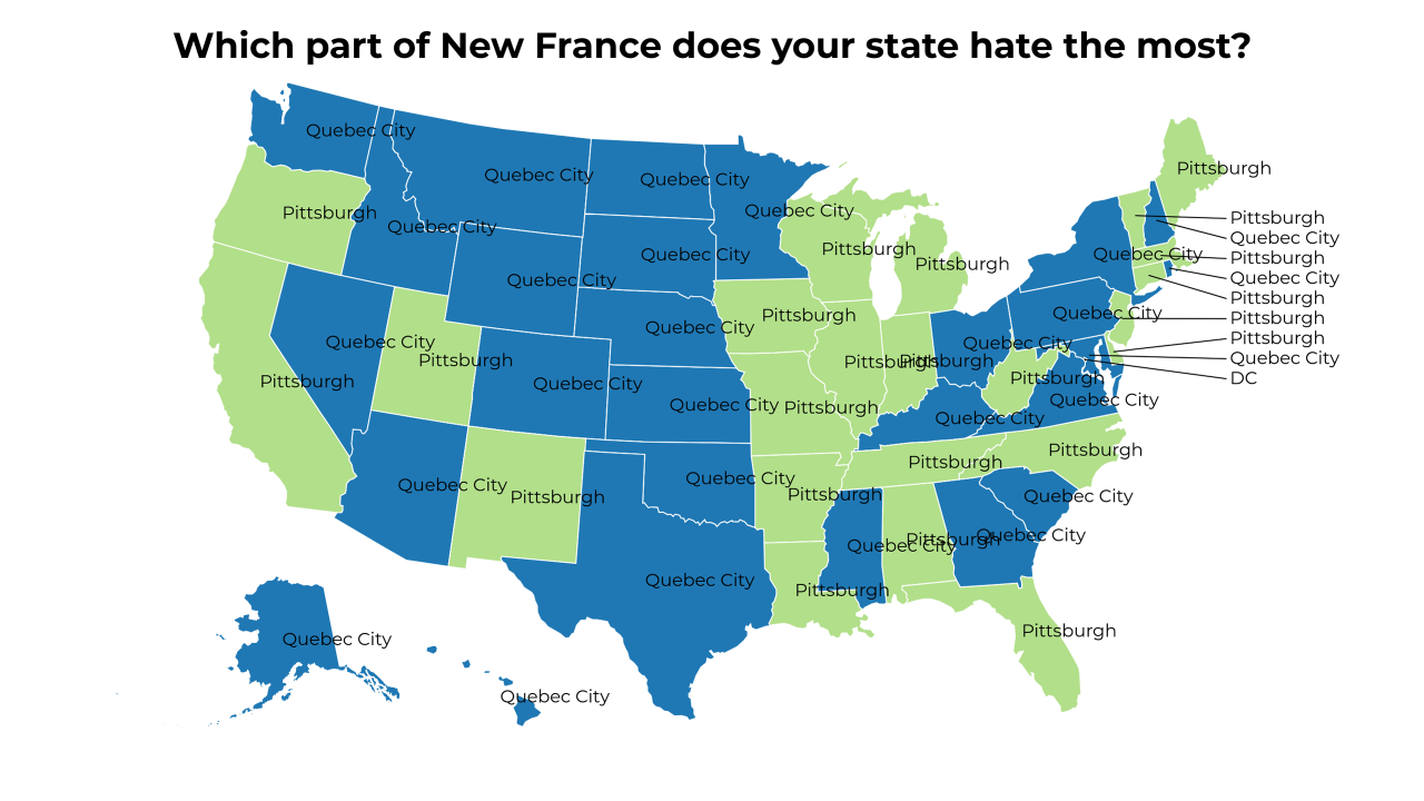 part of New France map