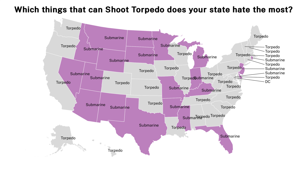 things that can Shoot Torpedo map