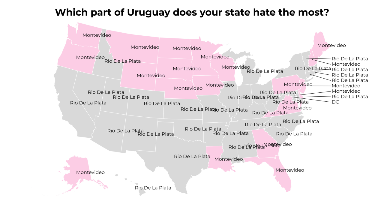 part of Uruguay map