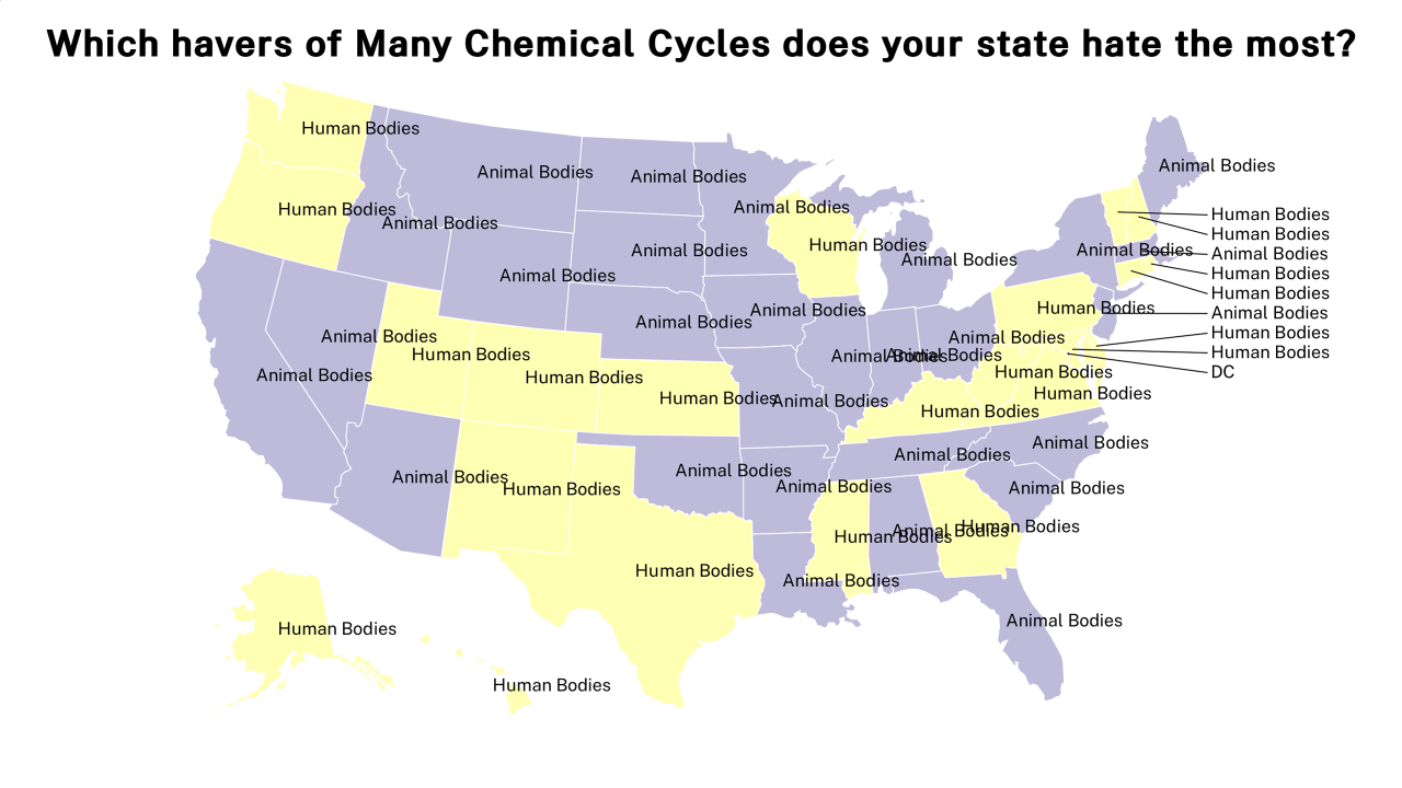 havers of Many Chemical Cycles map