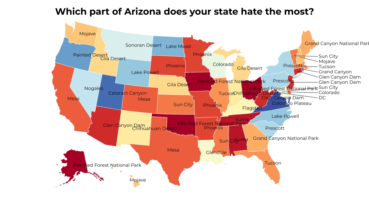 part of Arizona map