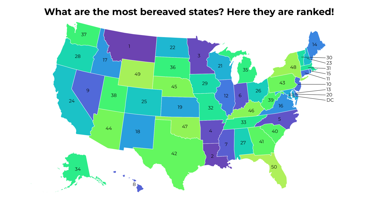 bereaved map