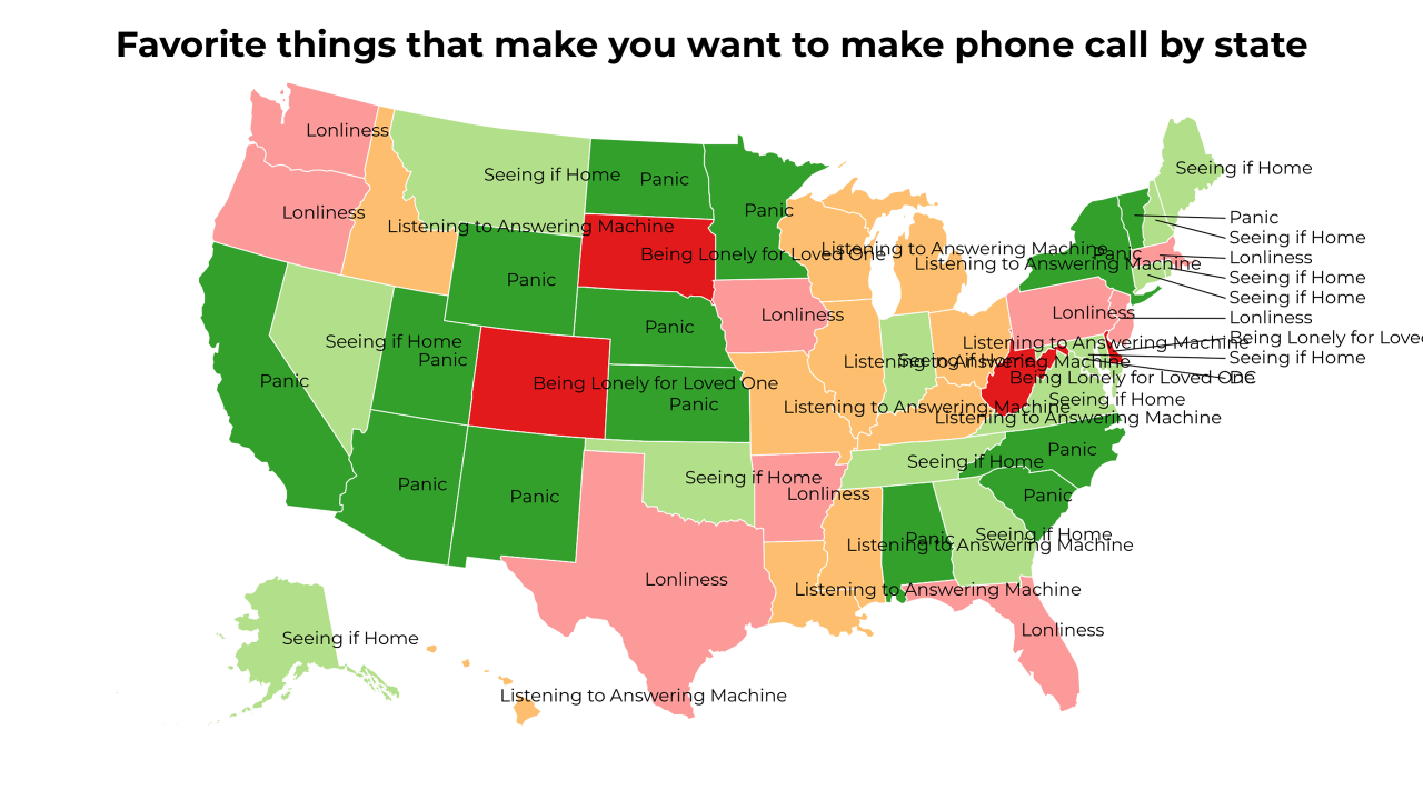 things that make you want to make phone call map