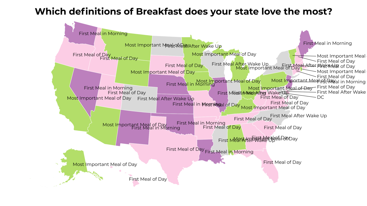 definitions of Breakfast map