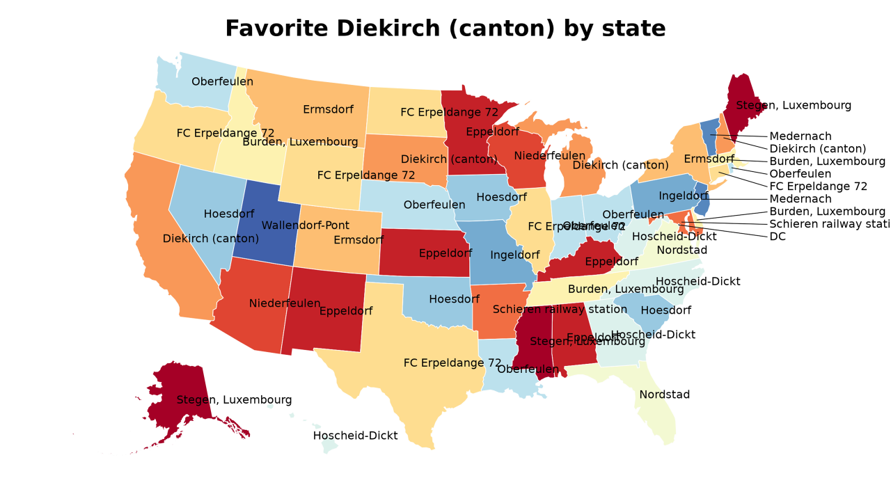 Diekirch (canton) map