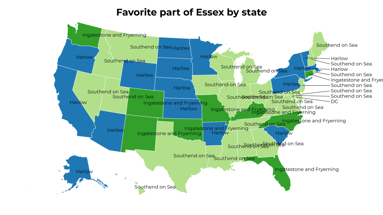 part of Essex map