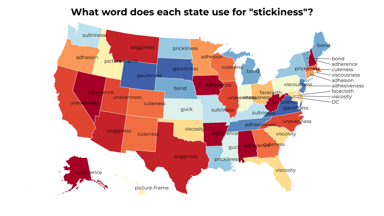 stickiness map