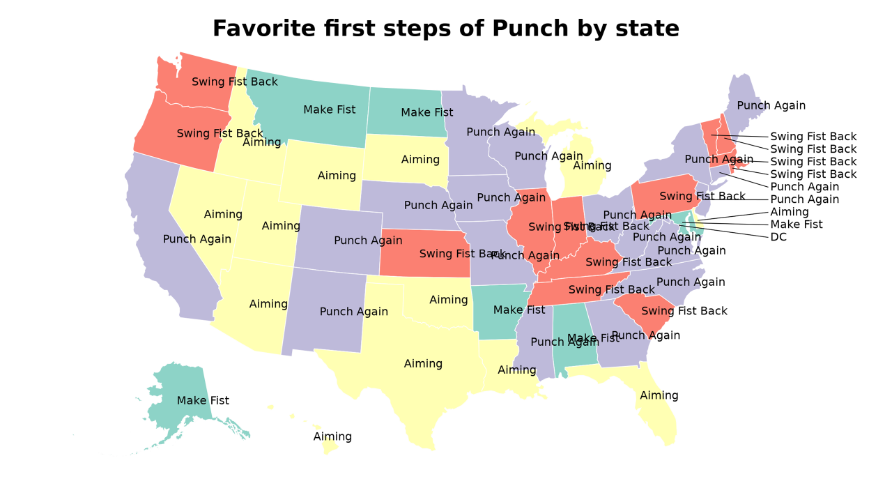 first steps of Punch map
