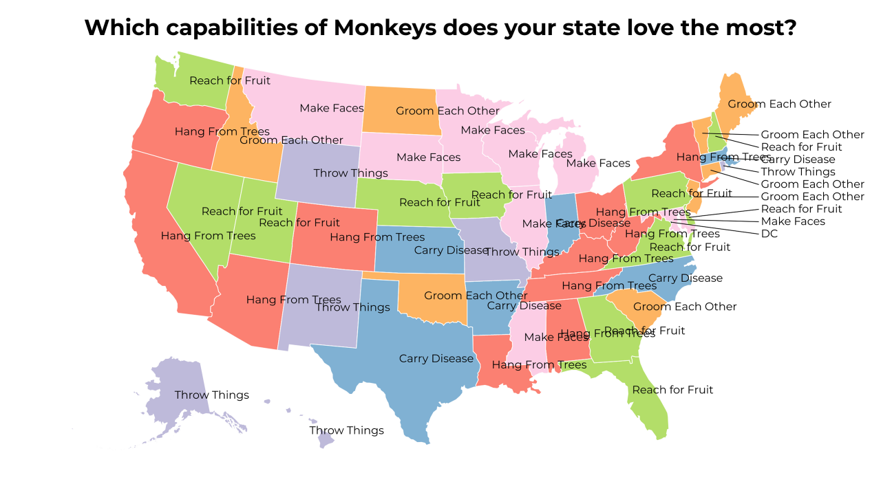 capabilities of Monkeys map