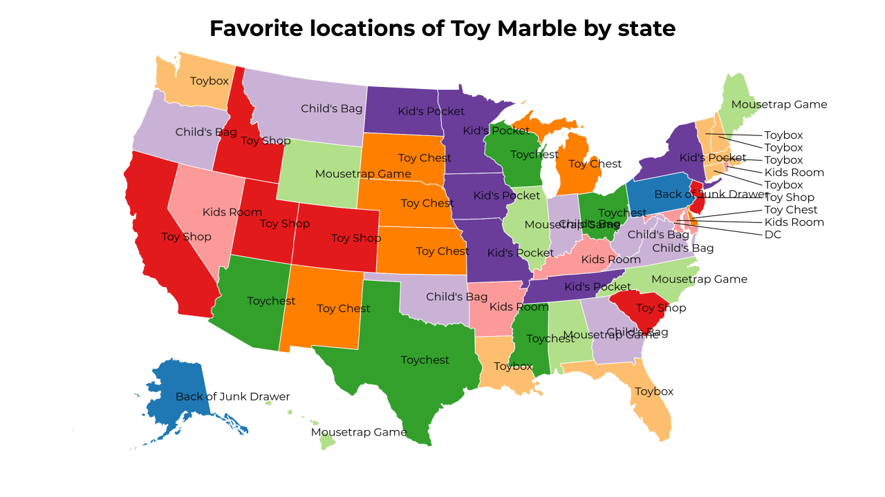 locations of Toy Marble map