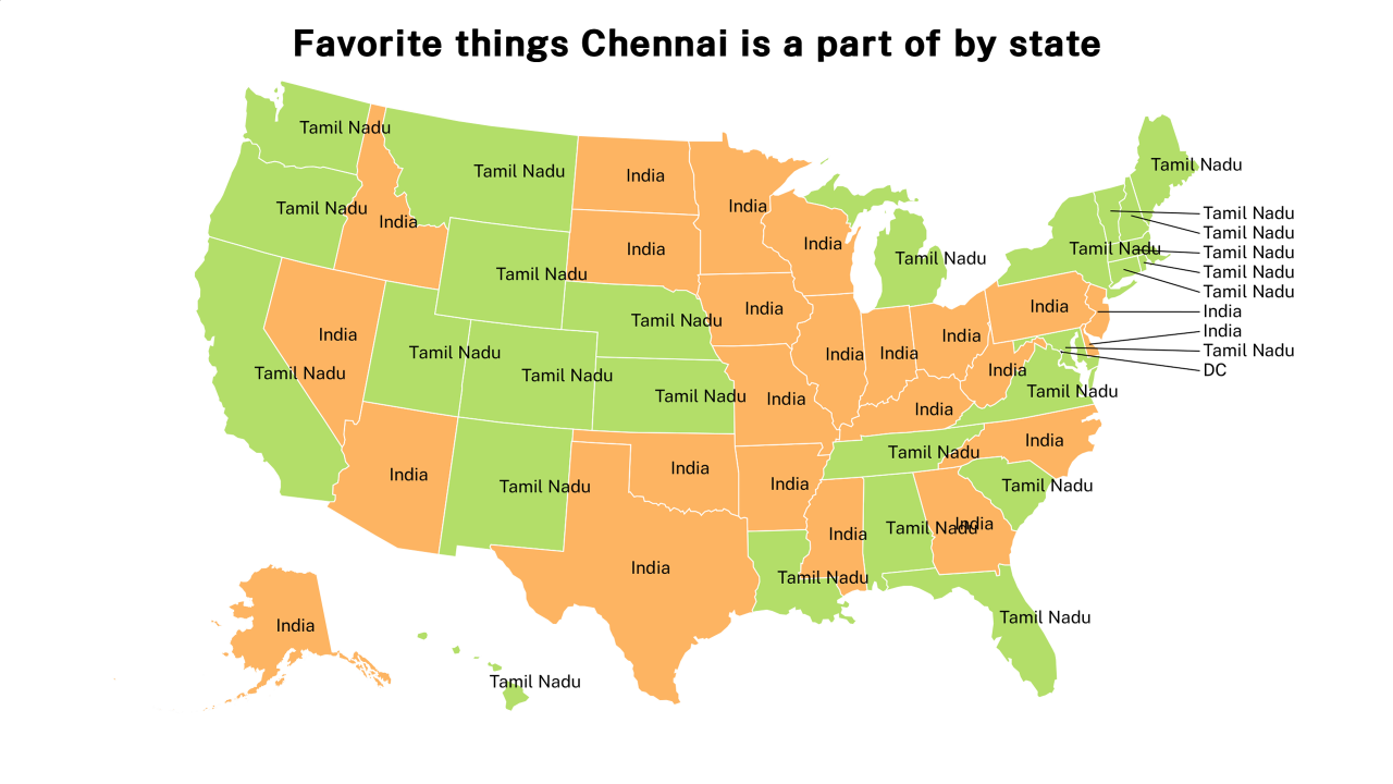 things Chennai is a part of map