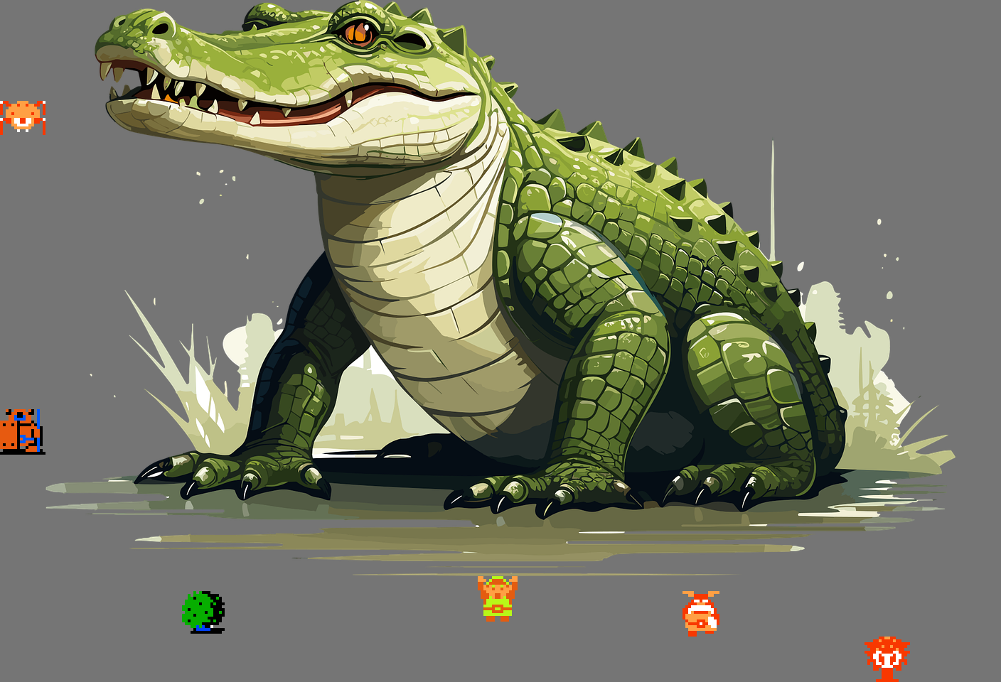 🎵 DOO DOO DOO DOO! ♩ (gator)