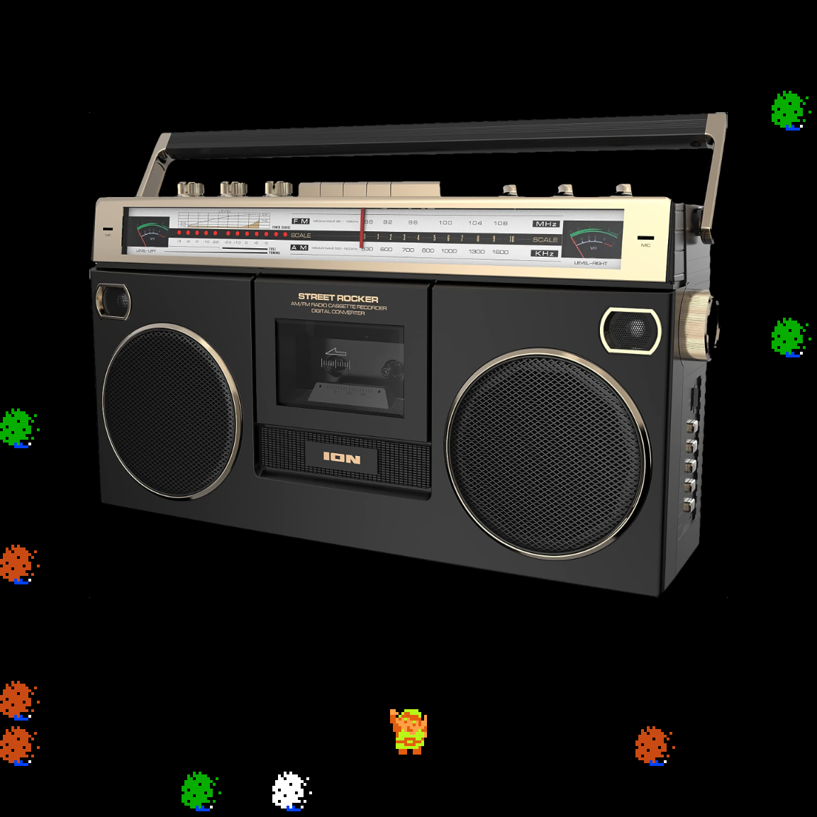 🎵 DOO DOO DOO DOO! ♪ (boomboxes)