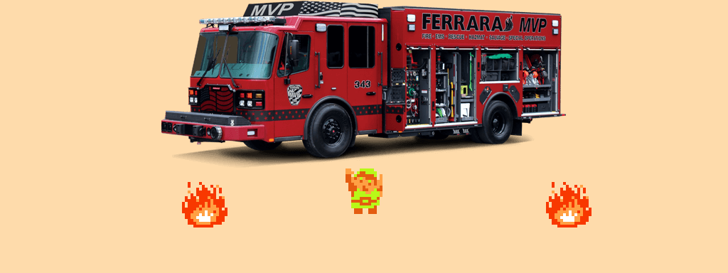♬ DOO DOO DOO DOO! ♪ (firetrucks)