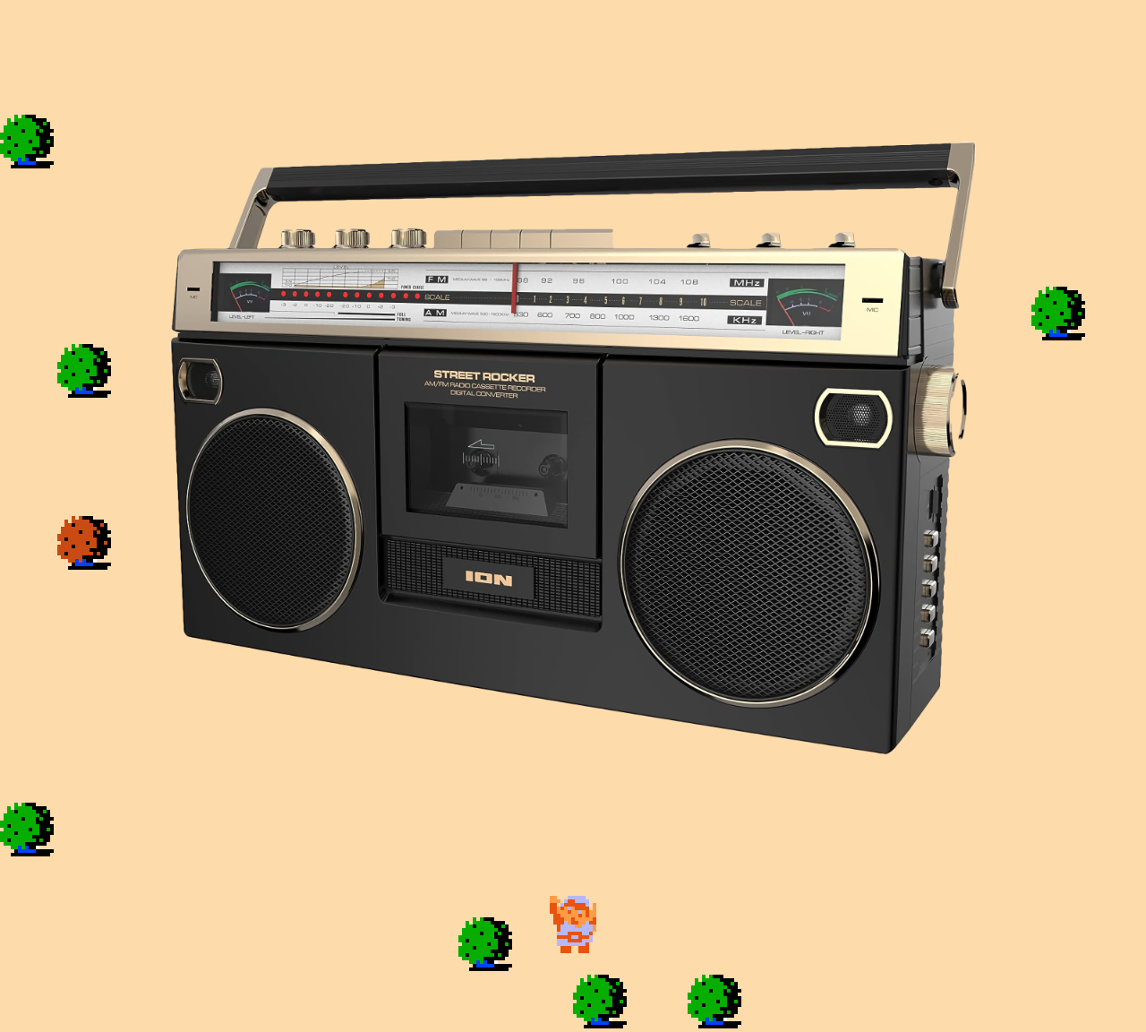 ♪ DOO DOO DOO DOO! ♪ (boomboxes)