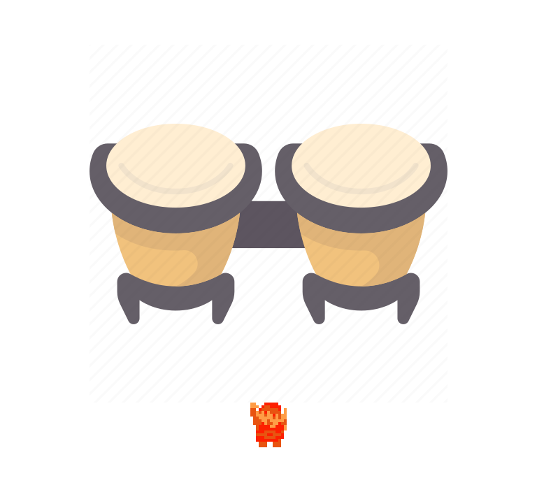 ♪ DOO DOO DOO DOO! ♩ (bongos)
