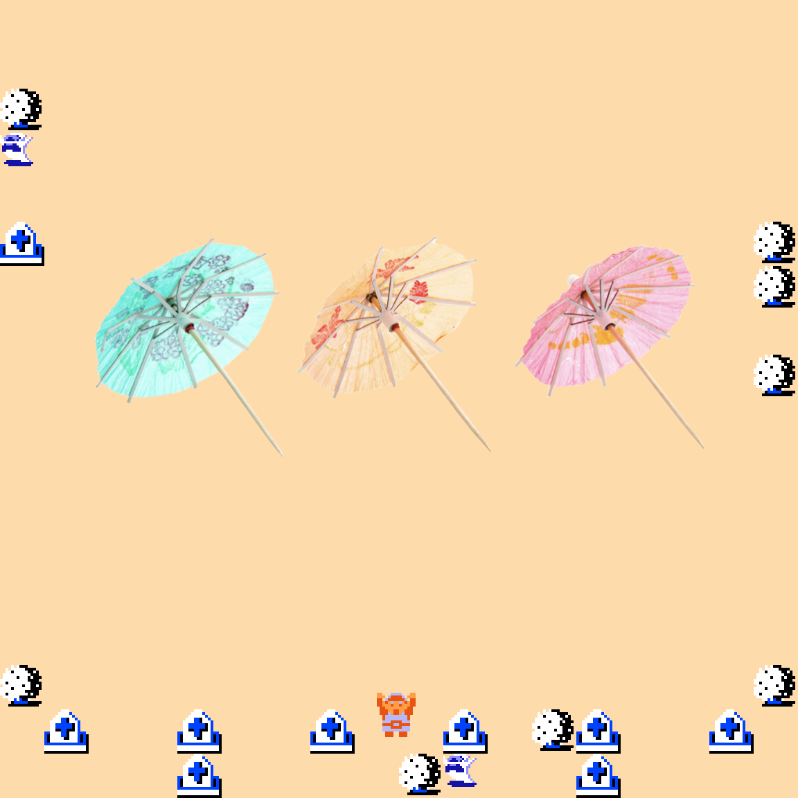 ♪ DOO DOO DOO DOO! ♩ (parasol)