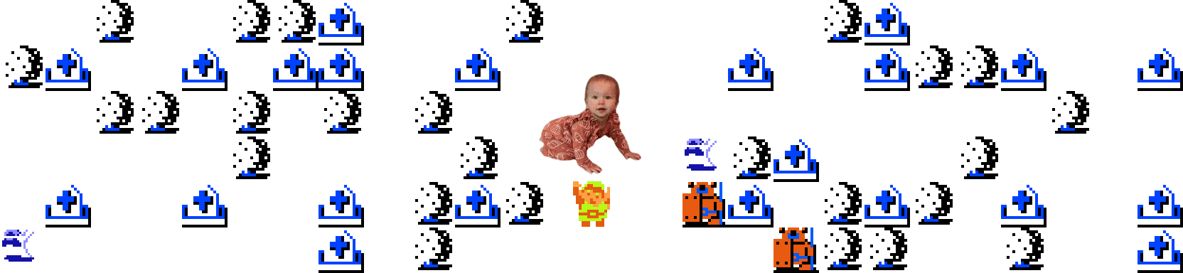 ♫ DOO DOO DOO DOO! ♪ (crawls)