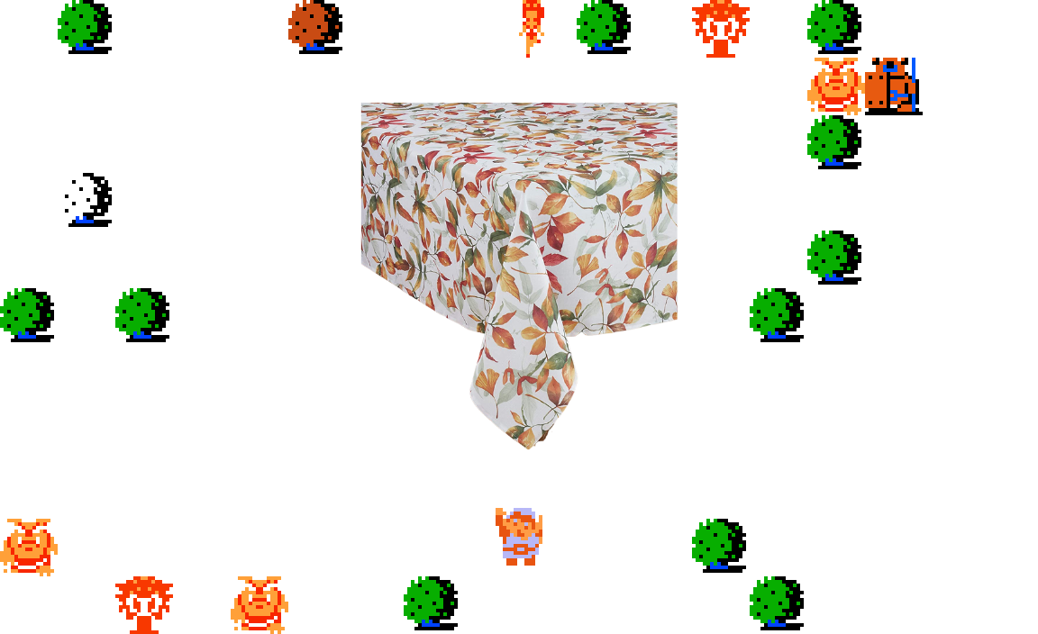 ♫ DOO DOO DOO DOO! ♪ (tablecloths)