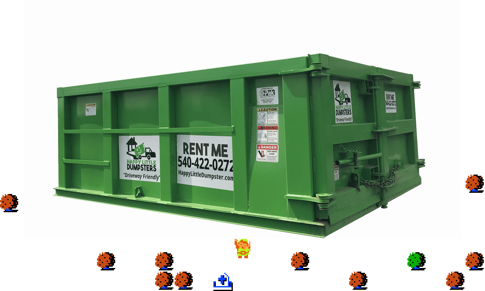 ♫ DOO DOO DOO DOO! ♪ (dumpsters)