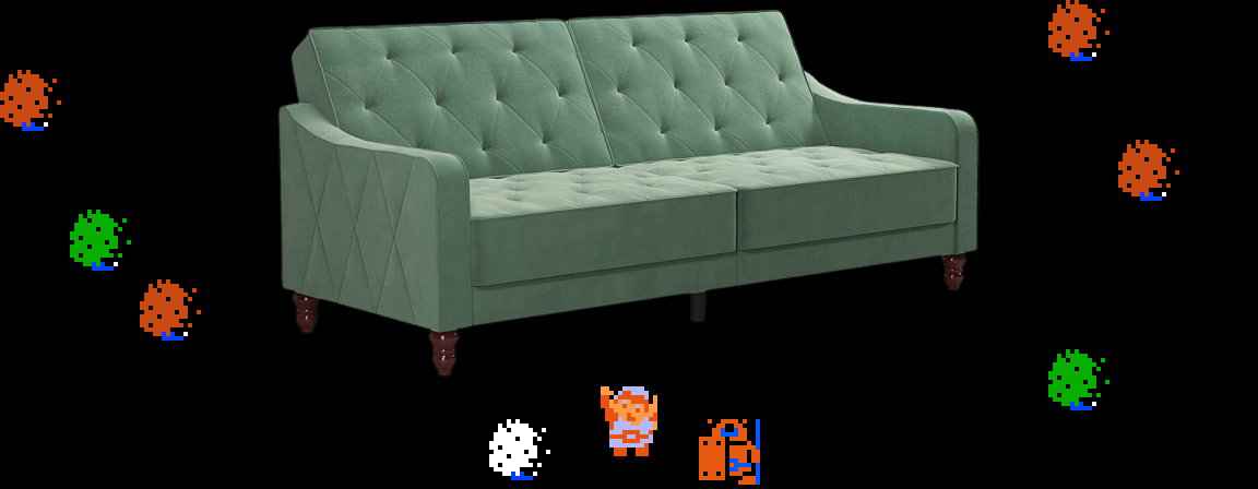 ♪ DOO DOO DOO DOO! ♪ (futon)
