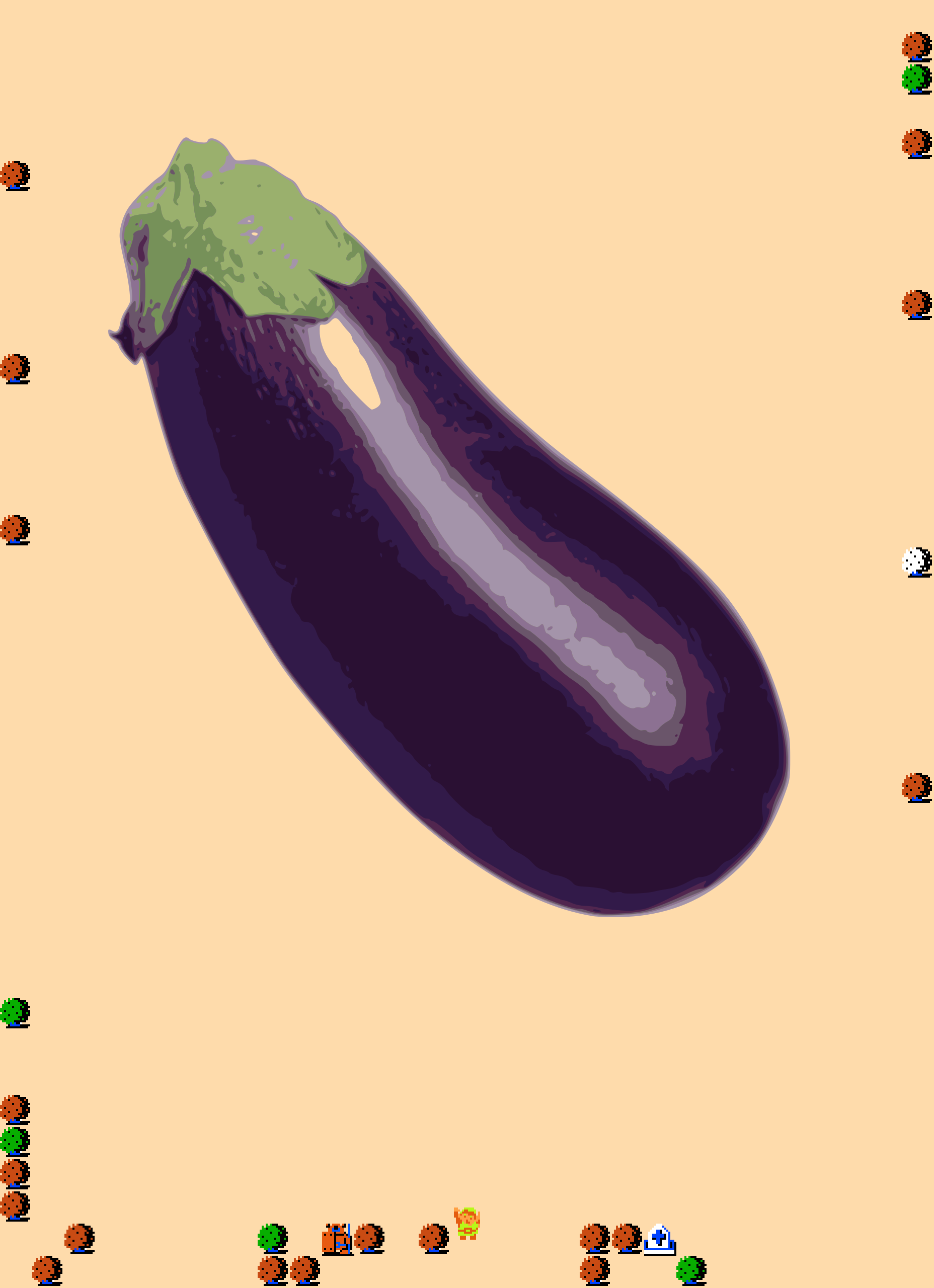 𝄢 DOO DOO DOO DOO! ♪ (eggplant)