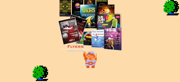 ♪ DOO DOO DOO DOO! ♩ (flyers)