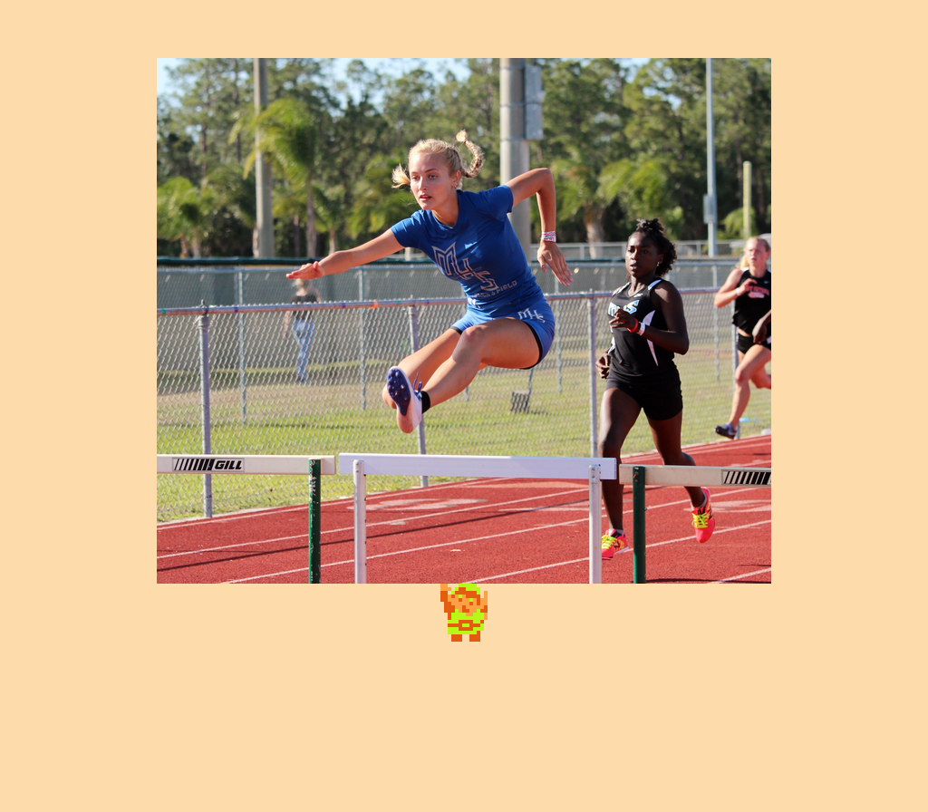 ♬ DOO DOO DOO DOO! ♪ (hurdling)