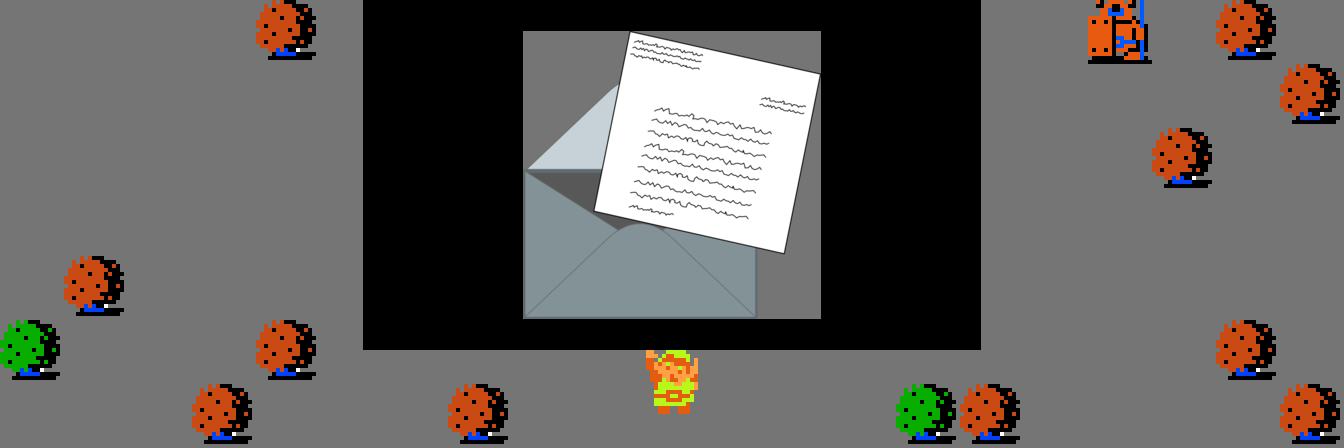 ♪ DOO DOO DOO DOO! ♪ (letters)