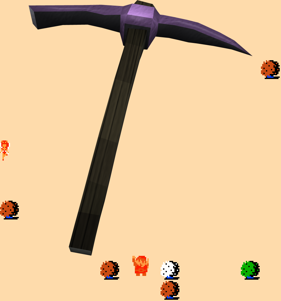 ♫ DOO DOO DOO DOO! ♩ (pickaxes)