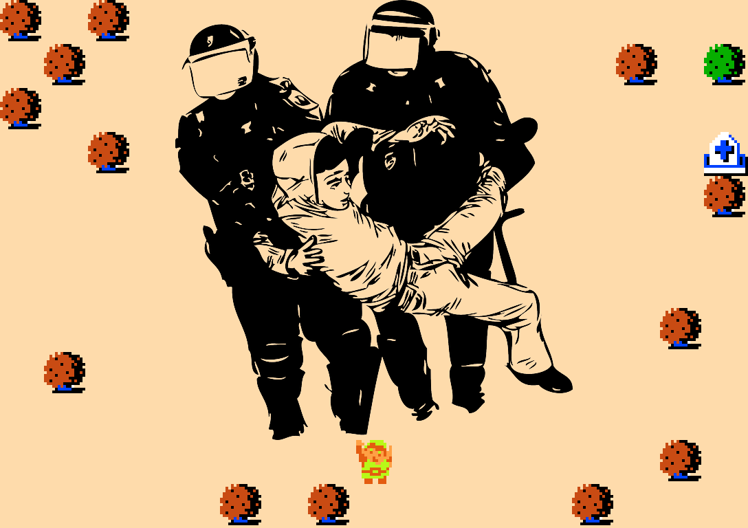 ♪ DOO DOO DOO DOO! 𝄑 (protesters)